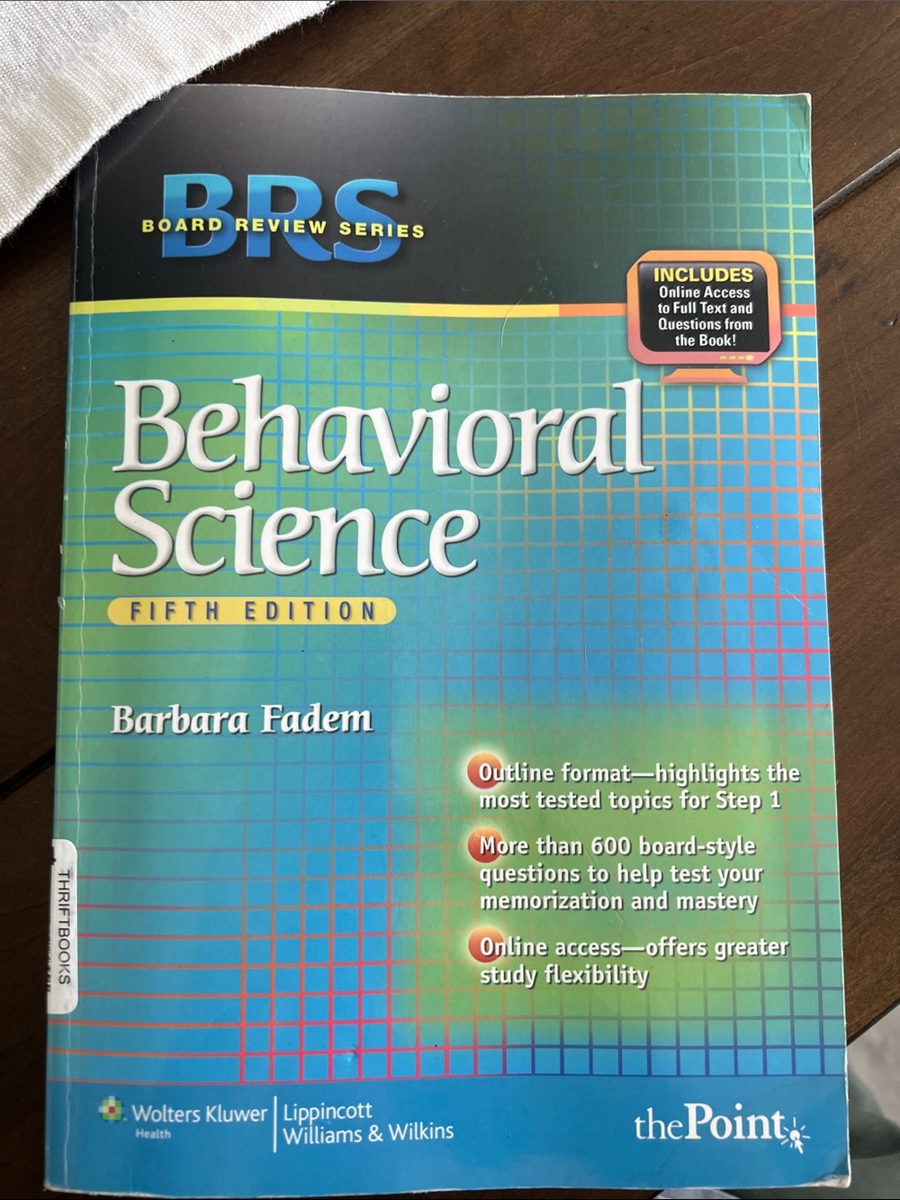 Behavioral Science Fifth Edition Paperback - Teal/Blue by